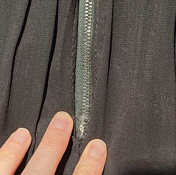 Stunning vintage 1960/70s brocade and chiffon cocktail dress - Picture 9 of 9